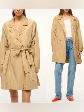 STAUD Trench Coat - Beige Women’s Jacket